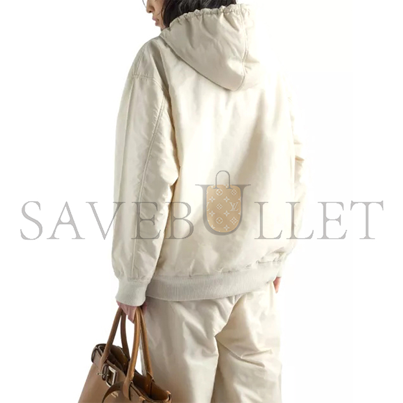 Pra*a brand-plaque nylon jacket